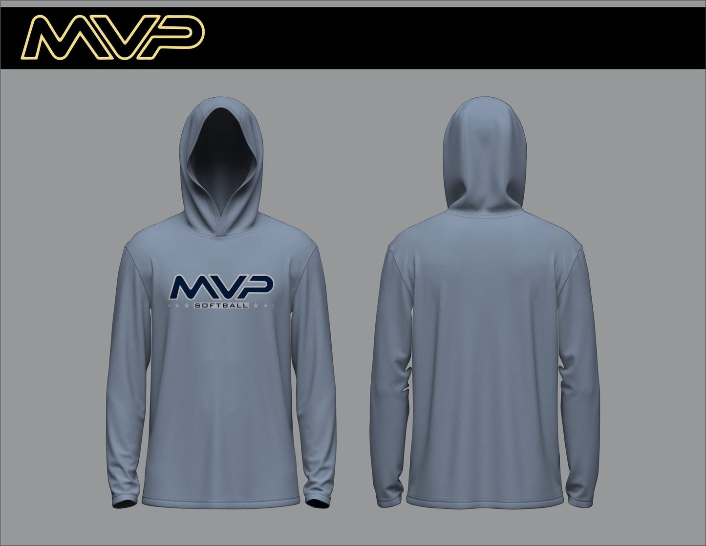 MVP Softball- Long Sleeve Hooded-SB